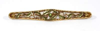 Bild Nr.1: 124-2246 Jugendstilbrosche Frankreich: (Schmuck, Broschen)