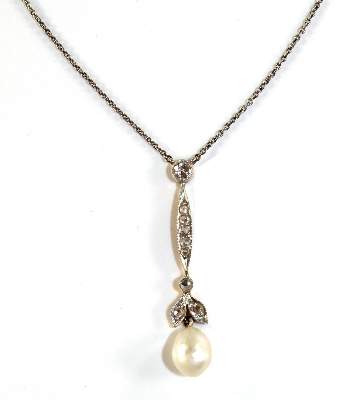 Bild Nr.2: 124-2257 Jugendstilcollier mit Brillanten: (Schmuck, Colliers)