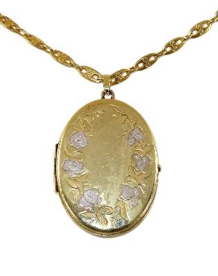 Bild Nr.1: 124-2261 Medaillon 585 GG: (Schmuck, Colliers)
