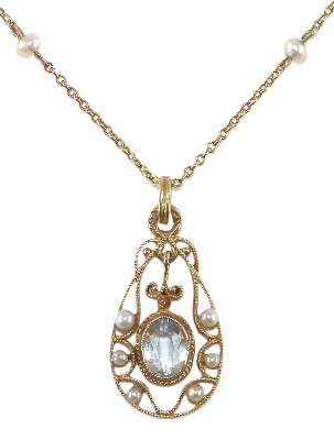 Bild Nr.1: 124-2262 Traumhaftes Jugendstilcollier.: (Schmuck, Colliers)