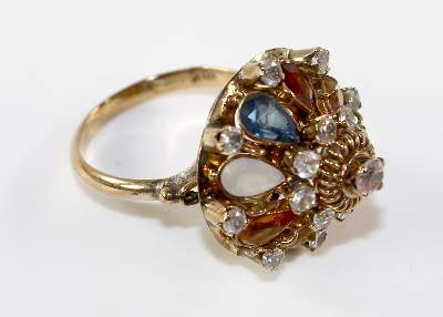 Bild Nr.4: 124-2277 Damenring 585 GG: (Schmuck, Ringe)