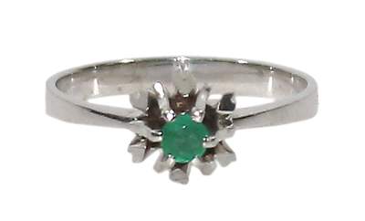 Bild Nr.1: 124-2281 Smaragdring 585 WG.: (Schmuck, Ringe)
