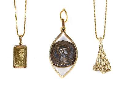 Bild Nr.1: 124-2286 Schmuckkonvolut Gold, Silber: (Schmuck, Sammlungen)