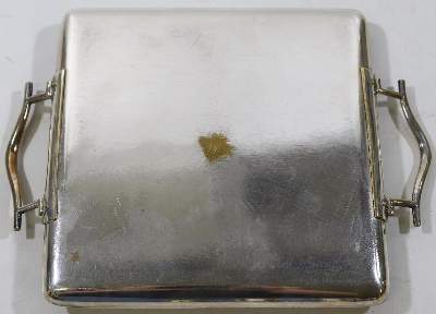 Bild Nr.3: 124-2288 Art Deco Tablett: (Silber)