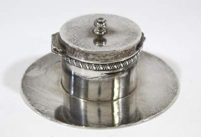 Bild Nr.1: 124-2304 London Tintenfaß: (Silber)