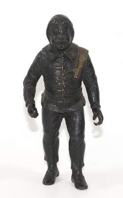 Bild Nr.1: 124-2325 Bronze Bergmann als Flasche.: (Skulpturen - Plastiken, Bergbau)