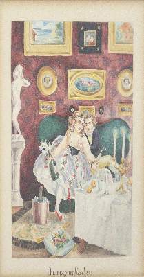 Bild Nr.1: 124-2464 Champagnerflaschen.: (Varia, Erotika - Galantes)