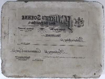 Bild Nr.1: 124-2505 Lithographie-Stein.: (Varia)