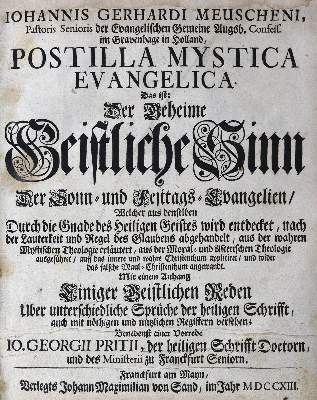 Bild Nr.1: 124-252 Meuschen,J.G.: (Alte Drucke, Handschriften und Theologie)