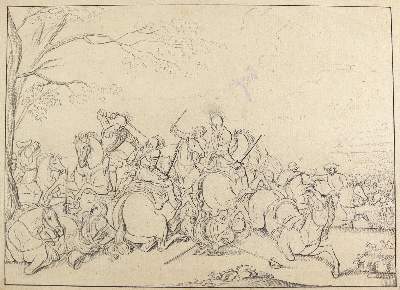 Bild Nr.1: 124-2522 Schlachtendarstellung.: (Varia, Militaria)