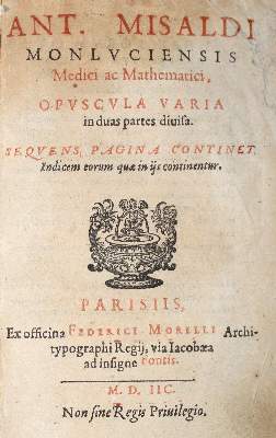 Bild Nr.1: 124-255 Mizauld,A.: (Alte Drucke, Handschriften und Theologie)