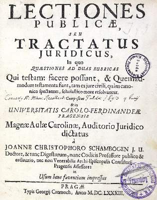 Bild Nr.1: 124-309 Schambogen,J.C.: (Alte Drucke, Handschriften und Theologie)