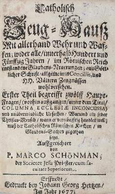 Bild Nr.1: 124-312 Schönman(n),M.: (Alte Drucke, Handschriften und Theologie)