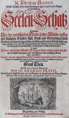 Bild Nr.3: 124-314 Scriver,C.: (Alte Drucke, Handschriften und Theologie)
