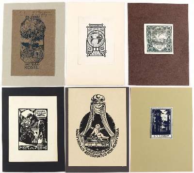 Bild Nr.2: 124-3182 Exlibris.: (Künstlergraphik, Exlibris)