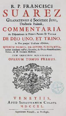Bild Nr.1: 124-330 Suarez,F.: (Alte Drucke, Handschriften und Theologie)