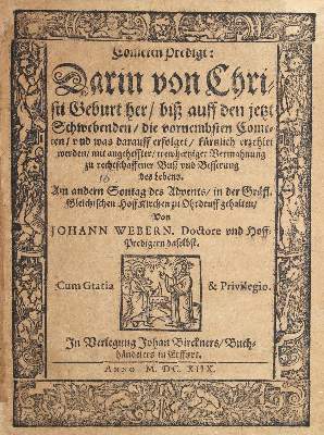 Bild Nr.1: 124-349 Weber,J.: (Alte Drucke, Handschriften und Theologie)