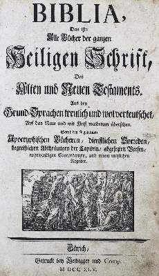Bild Nr.1: 124-35 Biblia germanica.: (Bibeln)