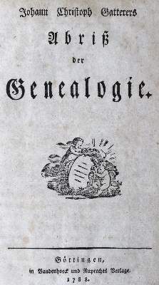Bild Nr.1: 124-359 Gatterer,J.C.: (Genealogie und Heraldik)
