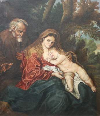 Bild Nr.1: 124-3638 Maria mit Kind.: (Künstlergraphik)