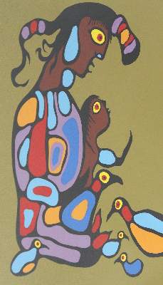 Bild Nr.1: 124-3711 Morrisseau, Norval: (Künstlergraphik)