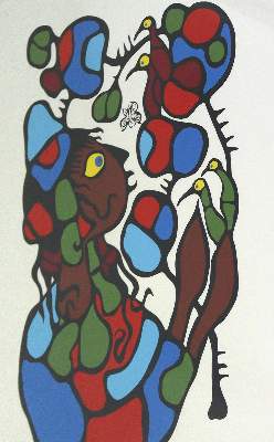 Bild Nr.16: 124-3711 Morrisseau, Norval: (Künstlergraphik)