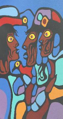Bild Nr.4: 124-3711 Morrisseau, Norval: (Künstlergraphik)