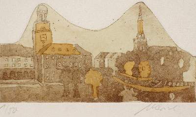 Bild Nr.2: 124-3757 Ostrowski, Martin von: (Künstlergraphik)