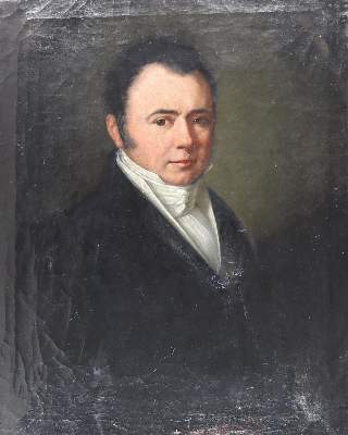 Bild Nr.2: 124-3830 2 Portraits zweier Herren,: (Künstlergraphik, Portrait)