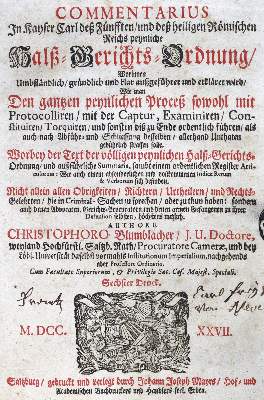 Bild Nr.1: 124-407 Blumblacher,C.: (Juridica und Kriminologie)