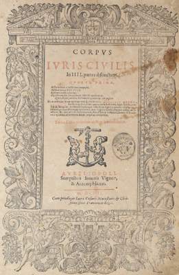 Bild Nr.1: 124-411 Corpus iuris civilis: (Juridica und Kriminologie)