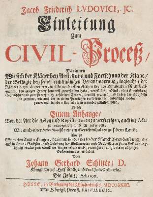 Bild Nr.1: 124-421 Ludovici,J.F.: (Juridica und Kriminologie)