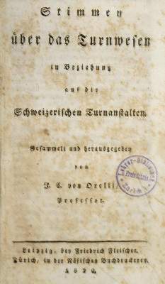 Bild Nr.1: 124-580 Orelli,J.C.v.: (Sport, Turnen)