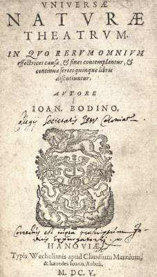 Bild Nr.1: 124-62 Bodin,J.: (Alte Drucke, Handschriften und Theologie)