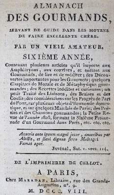 Bild Nr.2: 124-623 (Grimod de la Reyniere,A.B.L.).: (Küche und Haushalt, Gastrosophie)
