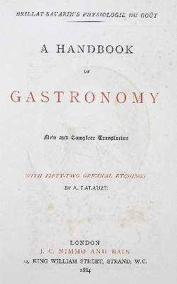 Bild Nr.1: 124-625 Brillat-Savarin,(J.A.).: (Küche und Haushalt, Gaststätten-Hotellerie)