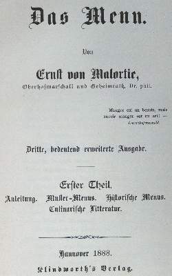 Bild Nr.2: 124-627 Malortie,E.v.: (Küche und Haushalt, Gaststätten-Hotellerie)