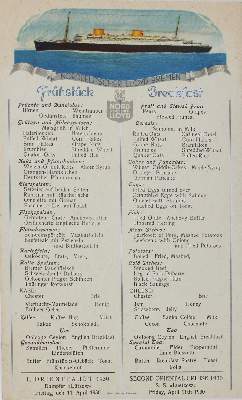 Bild Nr.1: 124-630 Speisekarten.: (Küche und Haushalt, Gaststätten-Hotellerie)
