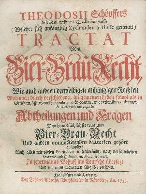 Bild Nr.2: 124-639 Schöpffer,T.: (Küche und Haushalt, Getränke, Bier und Brauerei)