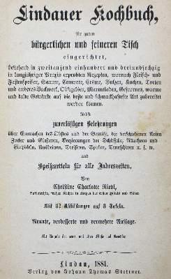 Bild Nr.1: 124-671 Riedl,C.C.: (Küche und Haushalt, Kochbücher, Bodensee)