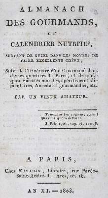 Bild Nr.12: 124-700 (Grimod de la Reyniere,A.B.L.).: (Küche und Haushalt, Kochbücher)