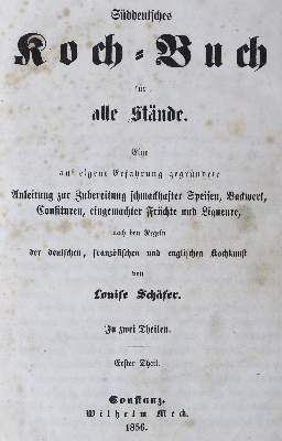 Bild Nr.1: 124-751 Schäfer,L.: (Küche und Haushalt, Kochbücher)