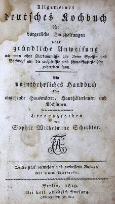 Bild Nr.2: 124-753 Scheibler,S.W.: (Küche und Haushalt, Kochbücher)