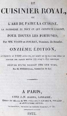 Bild Nr.1: 124-767 Viard,(A.) u. Fouret.: (Küche und Haushalt, Kochbücher)