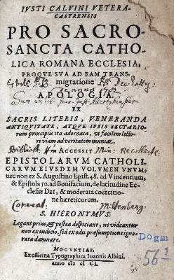 Bild Nr.1: 124-77 Calvinus (Baronius),J. (d.i. J.Kahl).: (Alte Drucke, Handschriften und Theologie)