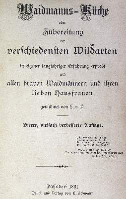 Bild Nr.1: 124-773 P(röpper),L.v.: (Küche und Haushalt, Kochbücher, Wildküche)