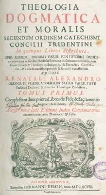 Bild Nr.1: 124-9 Alexandre,N.: (Alte Drucke, Handschriften und Theologie)