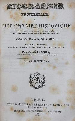 Bild Nr.1: 124-919 Feller,F.-X.de.: (Lexika - Wörterbücher - Sprachwissenschaften)