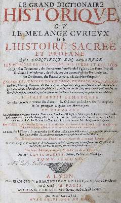Bild Nr.1: 124-926 Moreri,L.: (Lexika - Wörterbücher - Sprachwissenschaften)
