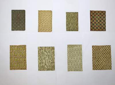 Bild Nr.1: 124-929 Vorsatzpapier.: (Papier, Jugendstil)